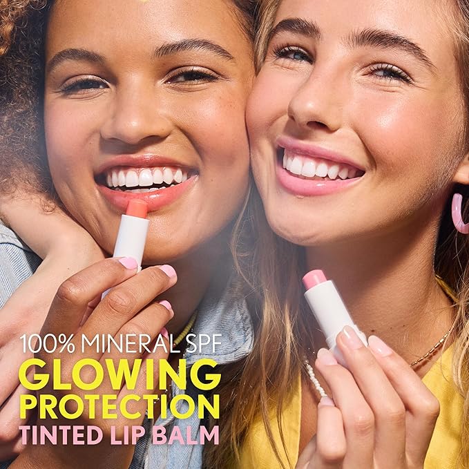 COVERGIRL Clean Fresh Tinted Lip Balm SPF 15-10 - You Make Me Blush, with Mineral Sunscreen, Moisturizing, Vegan Formula, 0.14oz