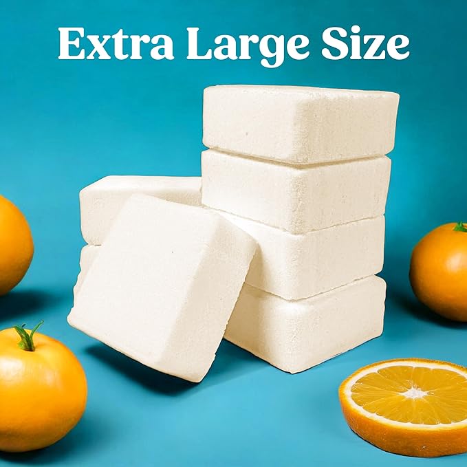 Citrus Shower Steamers Aromatherapy for Women- USA Made - Shower Bombs Aromatherapy for Women, Vapor Shower Tablets, Menthol Shower Scent Steamers Cold and Flu, Organic Shower Steamer