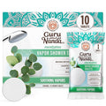 GuruNanda Eucalyptus Vapor Shower Tablets, Clean-Dissolving Aromatherapy Shower Steamers with Eucalyptus & Menthol, Promotes Relaxation, Ideal for Gifting, 10 Count