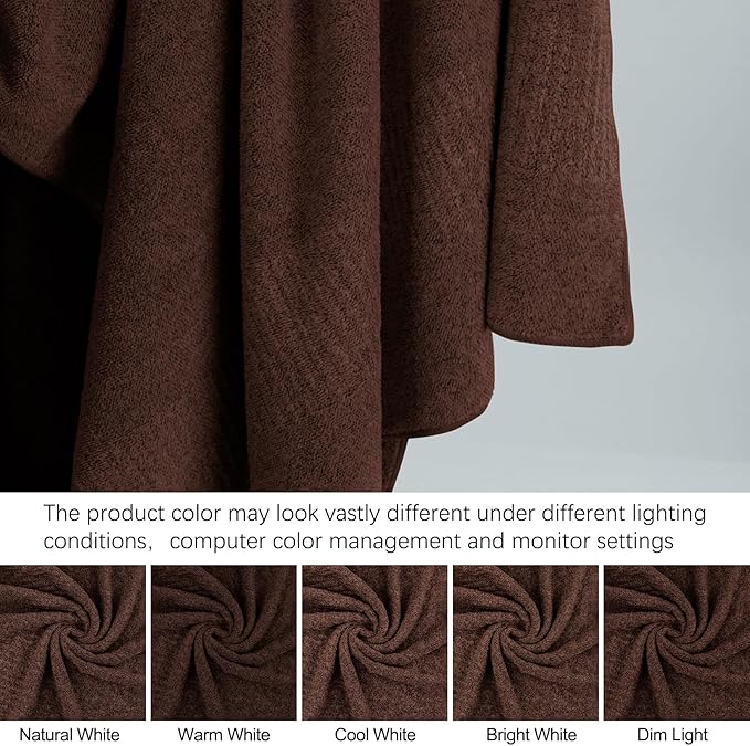 SEISSO Bath Towels, Extra Absorbent & Quick Drying Lightweight Fiber Towels, Premium Big Soft Bath Towel for Fitness, Spa, Sports Towels, Yoga Towel, Brown(4 Pack)