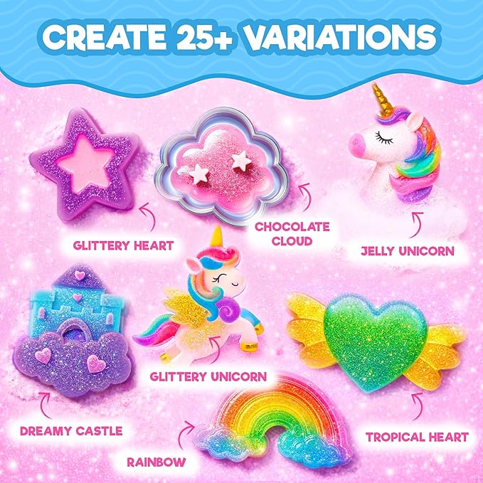 Doctor Jupiter Unicorn Soap Making Kit - Girls Crafts DIY Project for 4+ Year Old Kids | Unicorn Girl Gifts, Birthday Gift Ideas for Ages 4 5 6 7 8 12, Unicorn Toys