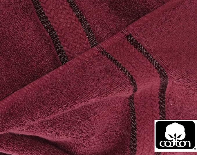 COTTON CRAFT Ultra Soft Washcloths - 12 Pack - 12x12-100% Cotton Facecloths - Baby Wash Cloths - Absorbent Quick Dry Everyday Luxury Bathroom Kitchen Spa Gym Pool Camp Dorm - Easy Care - Burgundy
