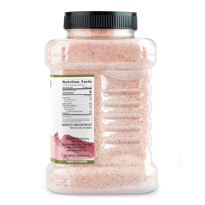 Good Tierra Himalayan Pink Salt in Jar - Extra-Fine Grain - 2.5 lb. (6 Pack)