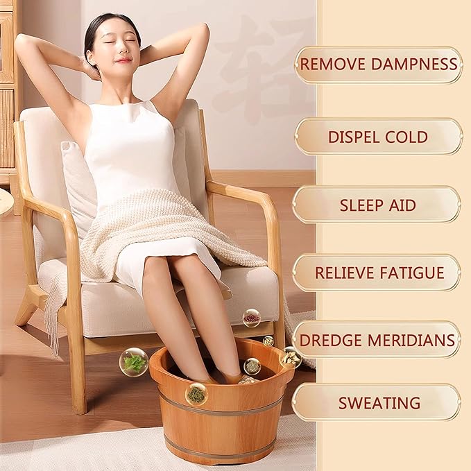 30 Pcs Body Herbal Detox Foot Soak To Remove Toxins,Lymphatic Drainage Ginger Foot Detoxing Soak for Relieve Fatigue Dispel Cold and Remove Dampness 艾草泡脚足浴包