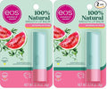 eos 100% Natural Lip Balm- Watermelon Frosé, Dermatologist Recommended for Sensitive Skin, All-Day Moisture Lip Care, 0.14 oz (Pack of 2)