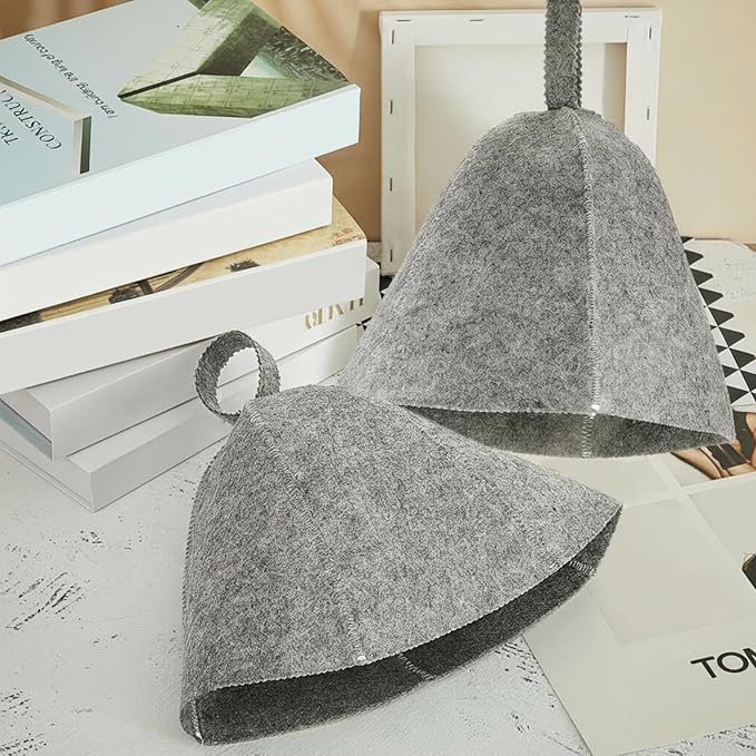 JaGely Sauna Hat for Men Women Sauna Hat Vaporarium Cap Russian Banya Cap for Bath House Accessories