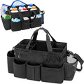 LoDrid Hot Tub Chemical Storage Bag, Pool Chemical Organizer with Handle and Shoulder Strap, Spa Supplies Carry Case for Adults, Black(Patent Design)