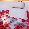 Silicone Bath Pillows for Tub, Easy Clean, Quick Dry, Non Slip Bath Pillow, Head and Back Both Inflatable Adjustable, Comfortable Luxury Bathtub Pillow with 5 Large Suction Cups