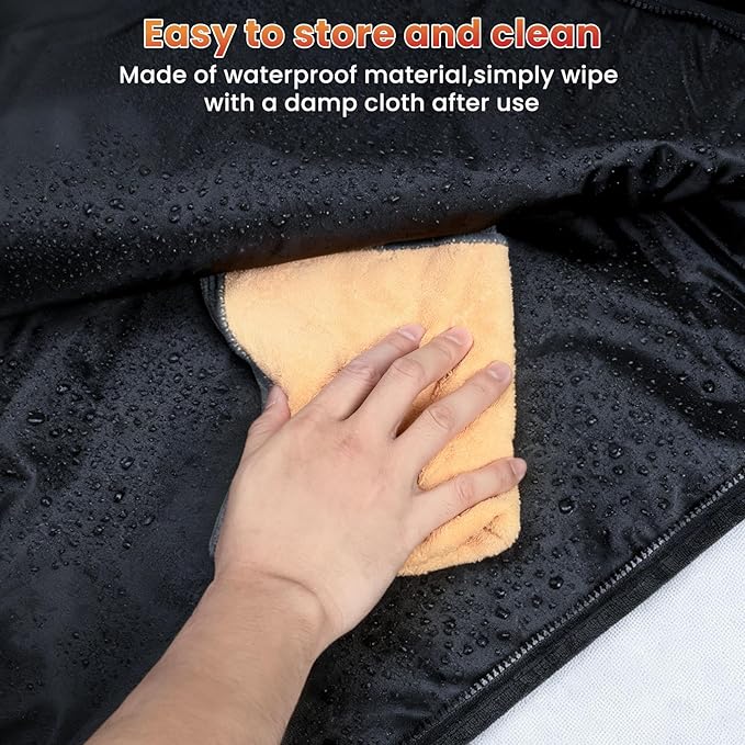 Lcoco&Dream Portable Sauna Blanket, Dual Sided Temperature Control，Relaxation and Detox Washable & Foldable with Carrying Bag and Remote Control, 90-180℉, 30-90 Minutes Timer, (6 x 3) FT