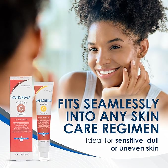 Vanicream Vitamin C Serum, 1.2 Fl Oz, Formulated without Common Irritants for Sensitive Skin, Milky and Lightweight Brightening Serum, Hydrates & Boosts Glow, Dermatologist-Tested (Pack of 12)