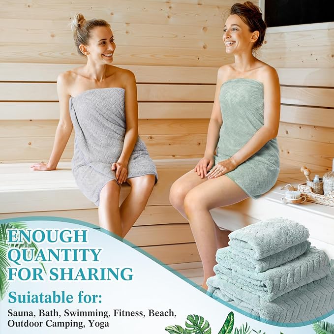 Mixweer 16 Pieces Bath Towels Sets Quick Dry Towel Set for Bathroom Included 4 Bath Towels 4 Hand Towels and 8 Washcloths Absorbent Bath Towel Sets Coral Velvet Towel for Shower Spa Hotel(Warm Color)