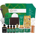 30 pcs Father's Day Gifts, Bergamot Facial Skin Care Set Gifts for Men, Beard Grooming Kit, Bath & Body Gift Basket Set, Self-Care Gift, Face Cleanser, Birthday, Christmas, Anniversary, Husband, Dad