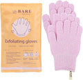 Bare Botanics 4 Pack Lavender Exfoliating Shower Gloves - 100% Nylon Fibers for Gentle Exfoliation - for Both Wet or Dry Exfoliation - Machine Washable - Vegan & Cruelty-Free