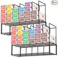 Meudid Hair Color Organizer for Salon Storage Rack - 2 PCS Wall Mounted Hair Color Racks for Salon Cabinet Perfect Hair Color Shelves for Salon Stations for Hair Stylists
