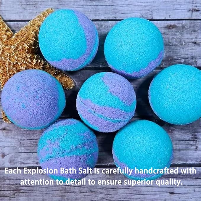 Bath Bombs Salt Balls,18 Natural Handmade Bath Bomb Kit,Organic Bathbombs with Rosemary Lemon Rose,Perfect for Bubble Spa Bath,Birthday Gifts for Boys, Girls