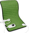 Deepsoon Heating Pad,Electric Heating Pads for Back,Neck,Moist Heating Pad for Abdomen Shoulder Knee Legs,Dry/Moist Heat&Auto Shut Off,Mother's Day Birthday for Men and Women,Green Black,24x12 Inch