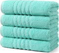 Aibaser Towels - Premium 100% Cotton Bath Towels Set (27 x 54 inches), Lightweight and High Absorbency Quick Drying (Light Green)