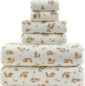 YTYC 29x59 Inch Bath Towels Set of 6 Large, Super Soft Absorbent Lint Free Microfiber Shower Towels for Bathroom 80% Polyester (Printing,6 Piece)