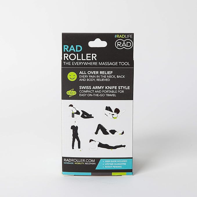 RAD Roller XL Peanut Roller Ball Massager - Soft Density Peanut Massage Ball - Myofascial Release for Back, Feet, Neck, Psoas - Suboccipital Release Device, Thoracic Spine Roller Balls
