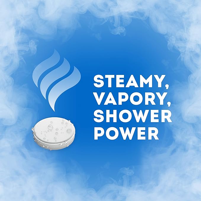 Vicks VapoShower, Shower Tablet, Shower Bomb, Aromatherapy Vapors, Eucaplytus & Menthol, Soothing Non-Medicated Vapor Steam, 5ct