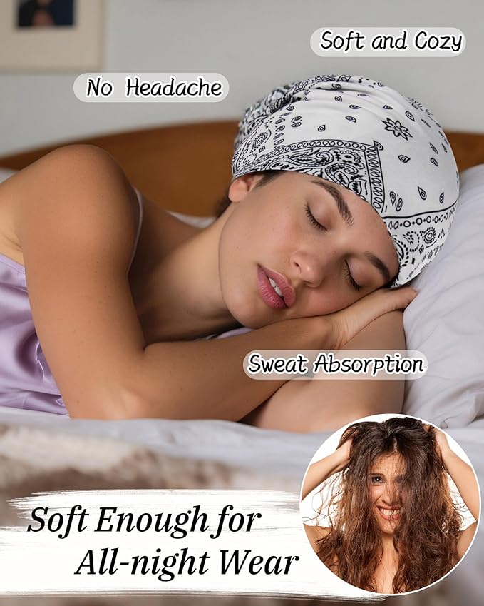 Women's Summer Beanie for Men Hat Boho Hats Adult Dwarf Hats Chemo Cap Cancer Headwear Caps Baggy Skull Sleep Cap Nightcap