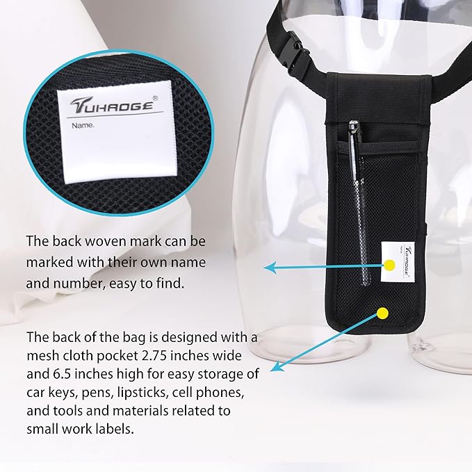 Tuhaoge Massage Bottle Bag Massage Oil Holster Lotion Holster Massage Therapist Massage Oil Holster Massage Lotion (TH-XJ1kd-Black)