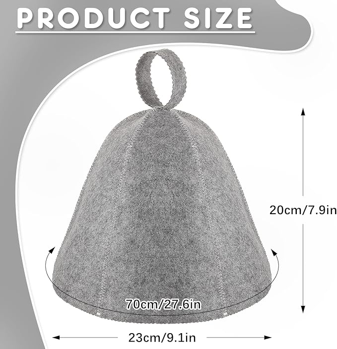 JaGely Sauna Hat for Men Women Sauna Hat Vaporarium Cap Russian Banya Cap for Bath House Accessories
