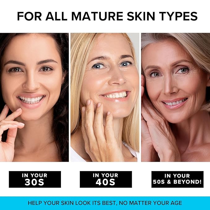 Anti-Aging Face Moisturizer with Retinol, Collagen & Hyaluronic Acid - Made in USA - Moisturizer Face Cream for Women & Men - Firming & Hydrating Neck Cream - Day & Night Skin Care - 3.38 fl oz