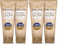 Jergens Natural Glow +Firming Self Tanner Body Lotion,Medium to Deep Skin Tone,Sunless Tanning Moisturizer with Collagen and Elastin,Helps to Visibly Reduce Cellulite,7.5 Oz,(Pack of 4)