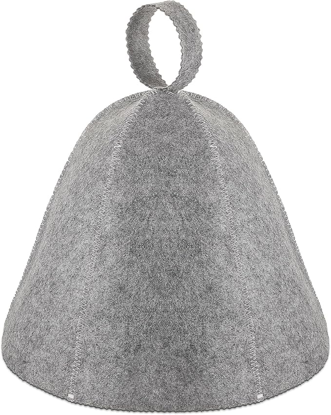 JaGely Sauna Hat for Men Women Sauna Hat Vaporarium Cap Russian Banya Cap for Bath House Accessories