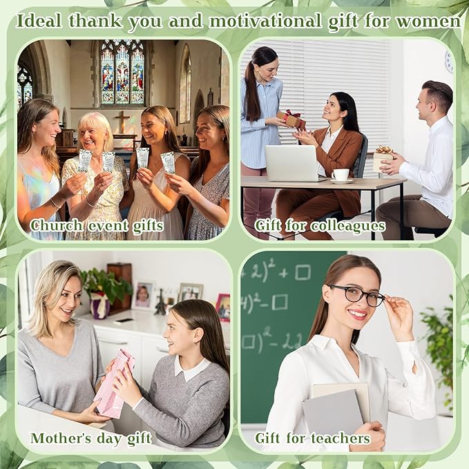 50 Pack Christian Hand Lotion Bulk Gifts for Women Mother's Day Gifts Bible Mini Travel Hand Lotion for Women Church Appreciation(Eucalyptus)