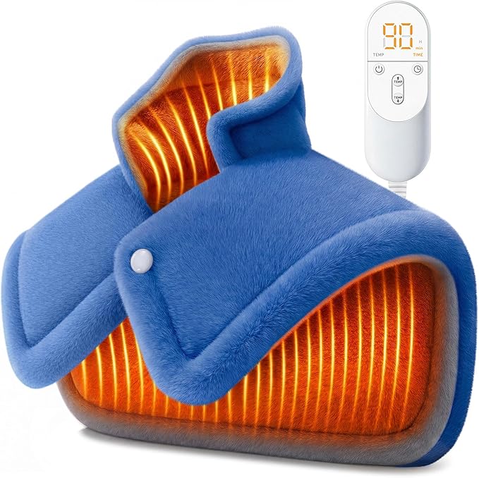 Mothers Day Gifts for Mom, Heating pad for Neck, Back, Shoulder, 3X Deeper Pain Relief, Ideal Gifts for Women, Wife, Fathers Day, Christmas, Birthday, 4 Auto-Off, Machine Washable, 6 Heat Settings