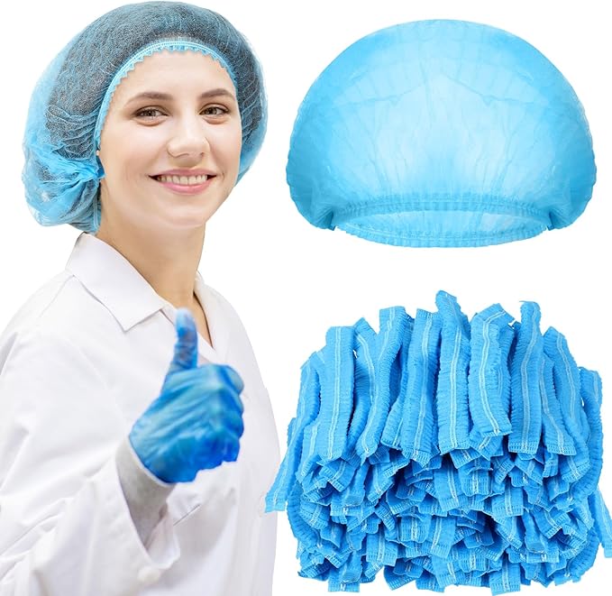 Yahenda 2000 Pcs Disposable Hair Nets Bulk 21 Inch Non Woven Bouffant Caps for Food Service Cooking Medical Salon Spa Beauty