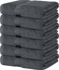 Simpli-Magic Cotton Bath Towels, 25”x50”, Gray, 6 Pack