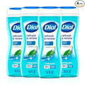 Dial Body Wash, Refresh & Renew Spring Water, 16 Fl Oz (Pack of 4), Hydraclean Complex & Vitamin E, Gentle, Leaves Skin Feeling Nourished, Dermatologist-Tested, No Parabens & Sulfates