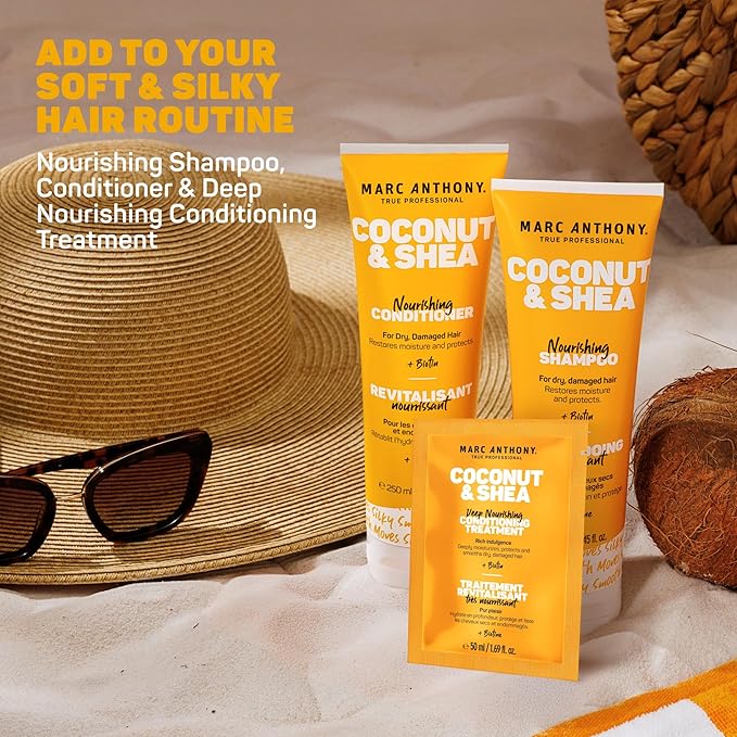Marc Anthony Coconut & Shea Travel Size Mask Sachet Bundle, 3-pack