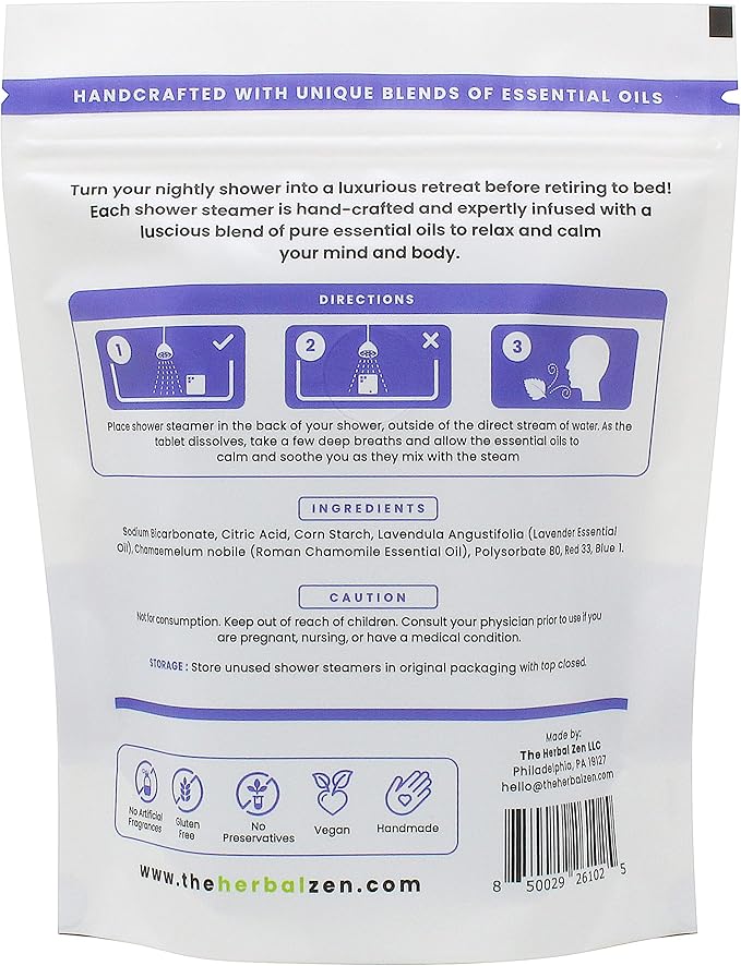 Aromatherapy Shower Steamer Gift Set - USA Made Mothers Day Gift for Mom - Shower Bomb Tablets Made with Soothing Natural Essential Oils - Relaxation Gift for Women and Men