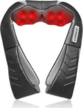 UFFAE Shiatsu Neck and Back Massager with Heat, Electric Deep Tissue Kneading Neck and Shoulder Massage, Best Gifts for Women Men Mom Dad Mothers Fathers Day Birthday Gift, Black (NOT Cordless)
