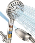 MakeFit Filtered Shower Head with Handheld-10 Modes High Pressure Showerhead with Built-in Power Wash,Long 71-inch Hose & Adjustable Bracket, Water Softener Filter Beads for Hard Water-Remove Chlorine