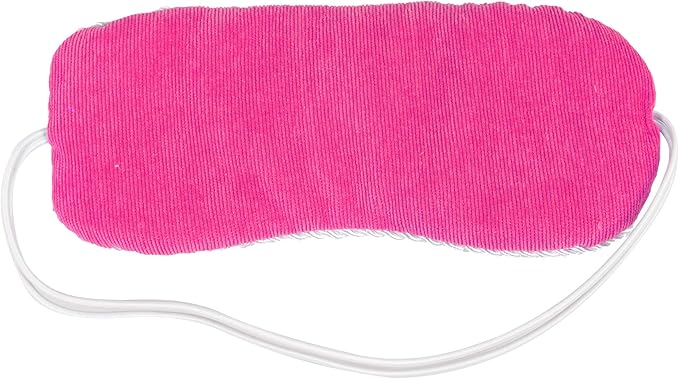 Bed Buddy Aromatherapy Eye Mask with Warm and Cold Therapy for Stress Relief - Microwave-Safe Eye Pillow & Sleep Mask, Pink, Lavender & Rose Scented