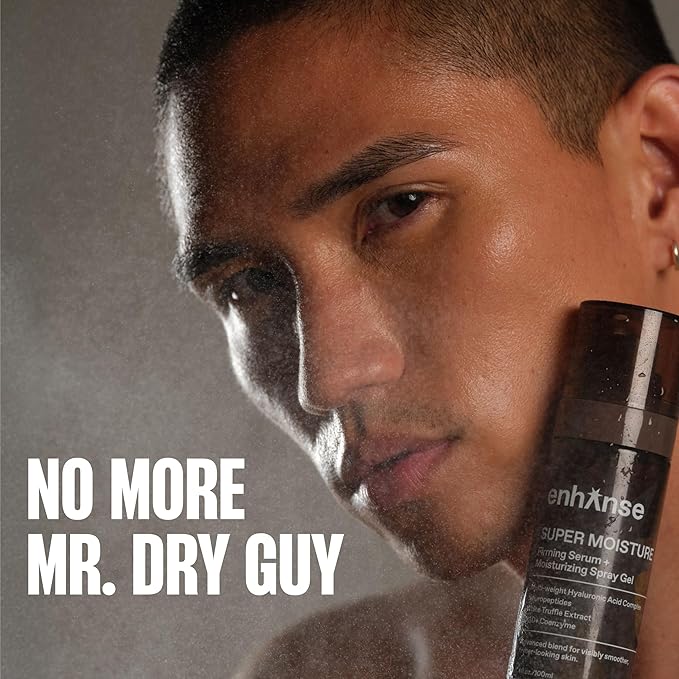 Super Moisture, 2 in 1 Day to Night Serum & Moisturizer Spray, Hydration & Repair Formula with Hyaluronic Acid, Exosomes & NAD+, Collagen Support, Skin Care for Men, All Skin Types, 100 mL