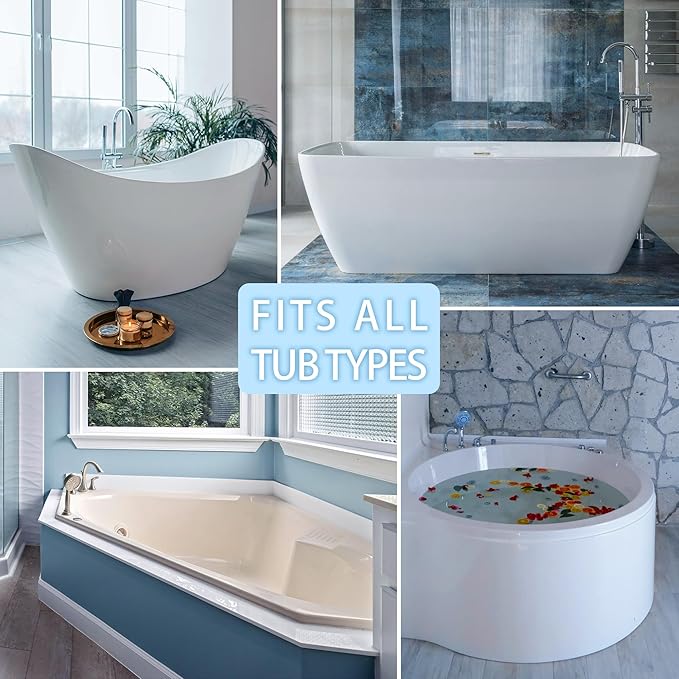 Poemland Bath Pillow for Tub, Luxury Bath Pillow Soft 4d Mesh, Bathtub Pillow for Soaking tub with 6 suctions Cups, Bath Tub Pillows for Head and Neck Support, for Relaxing Spa