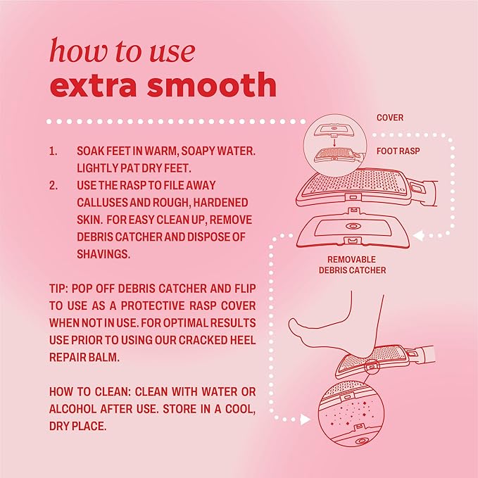 Onyx Professional Foot Rasp, No Mess Callus Remover for Feet, Includes Debris Catcher - Stainless Steel Foot Scrubber Dead Skin Remover, Lightweight Callus Shaver for Feet, Foot File, Pedicure