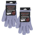 Exfoliating Dual Texture Bath Gloves for Shower Spa Massage and Body Scrubs, Dead Skin Cell Remover, body scrubber with Hanging Loop