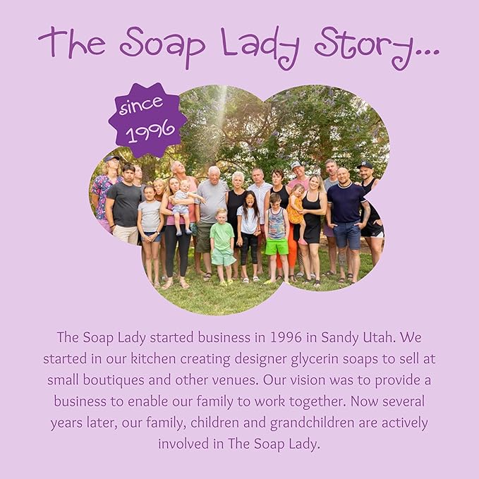 The Soap Lady Itty Bitty Bath Bombs - Oatmeal, Milk, Honey, & Lavender - Includes Loofah - .65oz Bath Bombs