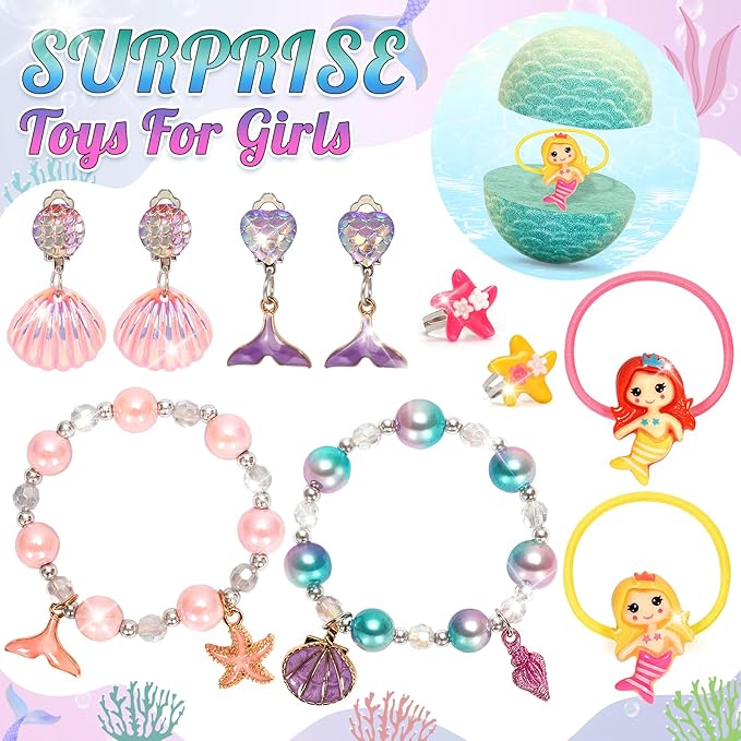 item_name - 8 Packs Mermaid Bath Bombs for Kids Girls, Bubble Bath Bomb Kit with Surprise Toys Inside, Bath Toys for Kids Aged 3+, Ideal Gifts Stocking Stuffers for Girls 3 4 5 6