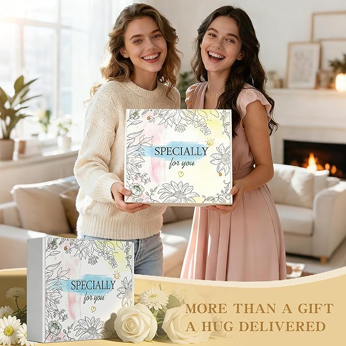 Birthday Gifts for Women - 11 Pcs Self Care Gift Basket Set for Mom Sister Friend - Get Well Soon Gift Box - Recovery After Surgery Care Package - Friendship Inspirational Cheer Up Thank You Present
