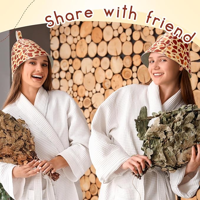 JaGely Sauna Hat for Men Women Sauna Hat Vaporarium Cap Russian Banya Cap for Bath House Accessories
