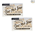 Legend's Creek Farm Goat Milk Soap - Triple Milled Cleansing Moisturizing Bar for Hands and Body - 9 Oz Creamy Lather, Nourishing, Natural Soap for Sensitive Skin (Unscented, Pack of 2)