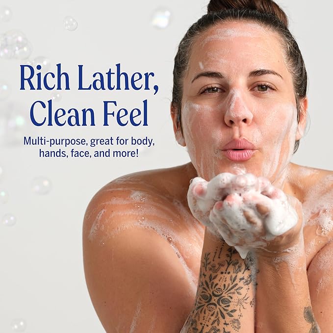 Dr. Bronner's Pure-Castile Magic Liquid Soap (Peppermint, 8 Ounce)- Made with Organic Oils, 18-in1 Uses: Face, Hair, Hand & Body Soap, Laundry, Pets- Concentrated, Vegan, Non-GMO